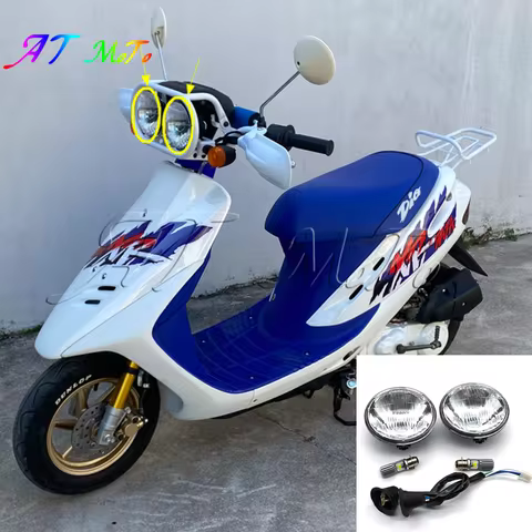 for Honda ZOOMER BAJA DIO50 AF28 AF58 ZOOMER Modified Motorcycle Headlights and Dual LED Headlight A