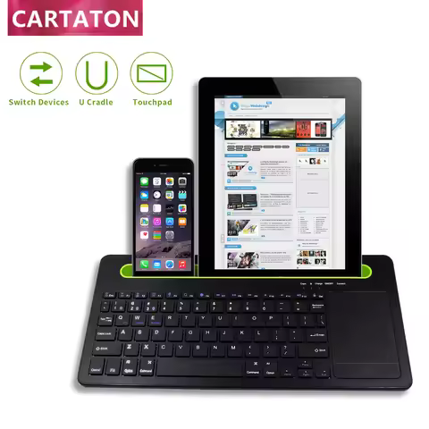 bluetooth 5.1 keyboard 10 inch bluetooth keyboard with touchpad for tablet