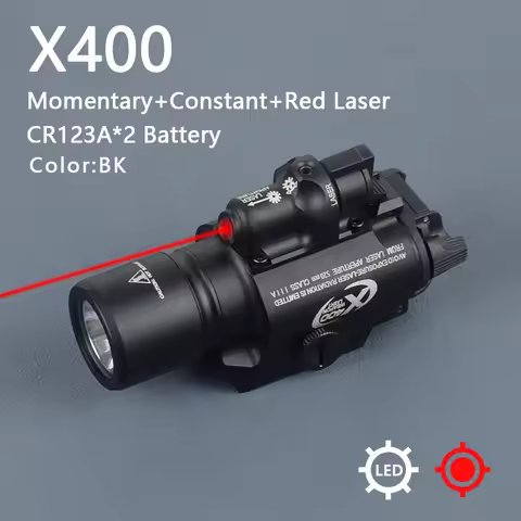 Tactical Surefire Pistol Gun Red Green Laser X300 X400 X400V X400U AR15 Gk 17 Scout LED WeaponLight 