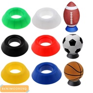 BENJMOORE9Q Basketball Exhibition Base, Stable Durable Soccer Ball Stand,  Plastic Ball Holder Sport