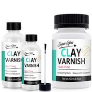 250ml/150ml/100ml/50ml Air Dry Clay Glaze, Air Dry Clay Varnish Can Not Only Used To Prevent Clay Cr