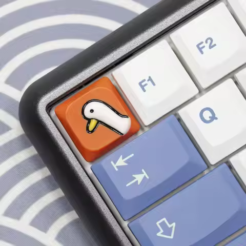 Big Goose Resin Artisan Keycap Low Profile Keycap for Low Profile MX Stem Mechanical Keyboard Handma