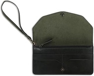 Full Grain Leather Zipper Currency Pouch 4 Card Slots Utility Pouch Cash Organizer Continental Walle