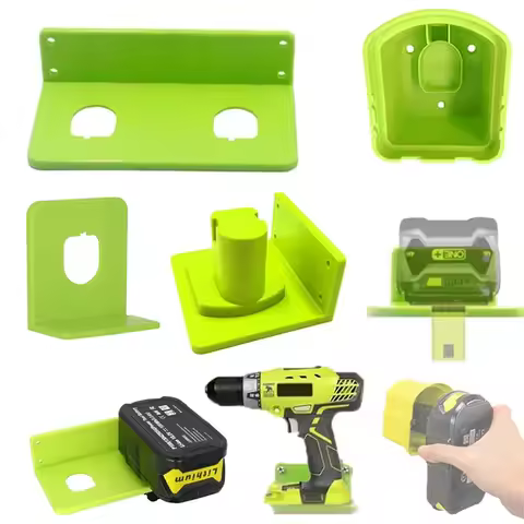 Wall Mount Battery and Tool Holder for Ryobi 18V Lithium Battery Power Tool Drill Storage Hangers Sh