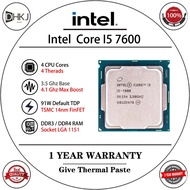 USED Intel Core i5 7600 Processor 3.5GHz Quad-Core Quad-Thread LGA 1151 CPU