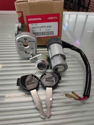 ชุดกุญแจ สวิทช์กุญแจ รูกลม2สาย Wave125s หัวเถิก เวฟ125 Wave125 แท้ศูนย์ฮอนด้า อะไหล่แท้ (35010-KPH-6