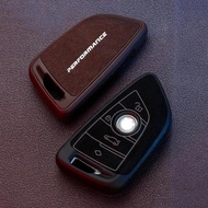 Car Key Case Cover Alcantara Material For BMW X3 X5 X6 F30 F34 E60 E90 F10 E34 E36 F20 G30 F15 F16 1