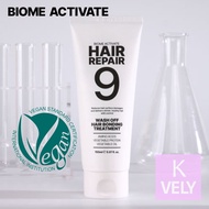 BIOME ACTIVATE Hair Repair9 Bonding Treatment Wash-Off 150ml / Silicone-Free + Hair Reconstruction +