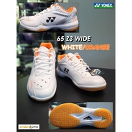 YONEX 65Z3 WIDE BADMINTON SHOES - WHITE/ORANGE