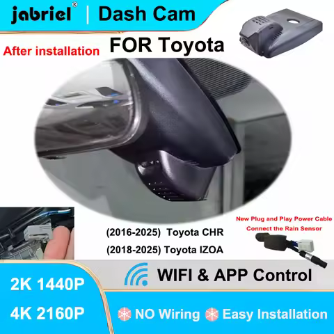 For Toyota CHR LE XLE fwd awd 2016-2021 for Toyota IZOA 2018-2021 Dash Cam Camera DVR 2K 4K Wifi Plu