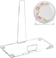 FINGERINSPIRE Acrylic Plate Stand 3.9x7x7inch Clear Acrylic Photo Frame Display Stand Picture Frame 