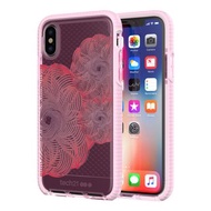Tech21 iPhone X 防撞軟質格紋保護殼 - 粉 (5055517385725)