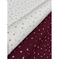 CRINGKLE FABRIC WITH PUSPITA FLOWER MOTIF
