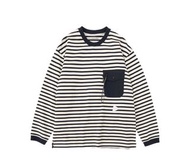 ✅現貨 and wander Pocket Longsleeve T-Shirt Off White ( 橫間長袖T恤 tee stussy snow peak )