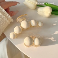 Five Yuan 3 Yuan 2 Yuan Feel Macaron Color Pearl Hair Clip Female Back Head Grab Clip Cherry Large S