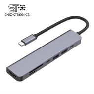 [SG SELLER] 7 in 1 USB-C to HDMI (4K@60Hz) USB HUB ADAPTER