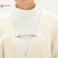 <HoneyHeart> 3 Pcs Sweater Clips Cinch Clips Vintage Dress Clip Ba Cinch Shawl Cardigan Collar Clip 