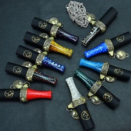 Arabian Hookah Accessories Snake Texture Resin Hookah tips+Retro Ring Buckle with Metal Chain Hookah