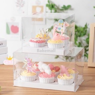 Cupcake Box [1 pcs] pudding box pudding Cupcake Muffin Box / Mica Cup cake box / Cupcake box
