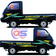 Stiker Mobil Pick Up SPEED RACING Stiker Pick Up Colt T 120ss New Carry Futura
