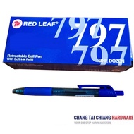 Red Leaf Retractable Ball Pen - [Bundle of 12]