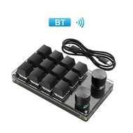 Mini Mechanical Bluetooth Keyboard Convenient Quick Copy Paste Customizable Designer Clip 1669XD ไร้