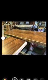 二手中古實木長桌，台灣黑壇木，新買價4萬/張 ，實木桌板材用得很厚很紮實，請問大戶藥師