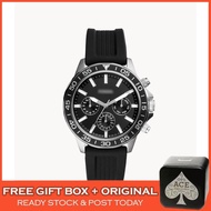 [ORIGINAL] [F BRAND] BQ2494 Bannon Multifunction Chronograph Sports Black Men Watch Watches Jam Tang