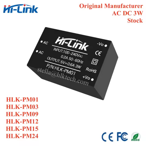 Hi-Link HLK-PM01 HLK-PM03 HLK-PM09 HLK-PM12 HLK-PM15 HLK-PM24 220V to 3.3V/5V/9V/12V/15V/24V AC DC C