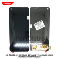 LCD TOUCHSCREEN OPPO A74 4G /REALME Q2/REALME 7 PRO /REALME 8/RENO 5F BLACK (FINGGERPRINT) OLED