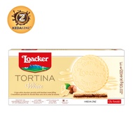 Chocolate Loacker TORTINA White Hazelnut Wafer Chocolate Box 126g Coklat