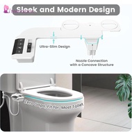 [Menolana] Bidet Attachment 1/2'' Toilet Seat Bidet Easy Installation Universal Toilet Seat Attachme