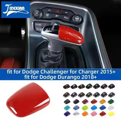 JIDIXIAN Car Gear Shift Head Decoration Cover Accessories for Dodge Challenger for Charger 2015 Up f