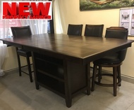 Bennington Counter Height 5_ 6.5 X 3.6 RECTANGLE Table + BS35 CHAIR Available in 1 +6 / 1 + 8. EXPO