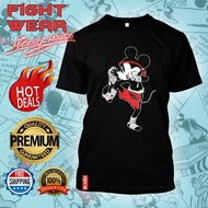 Mickey Muay Thai Unisex T-shirt Big size 4XL 5XLXXL 3XL 4XL 5XL 6XL 7XL 8XL Baju Lelaki Perempuan Cs
