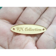 Wholesale Acrylic Hijab Labels size 3.5 x 1 cm RN Collection min 500pcs