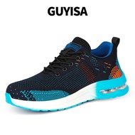 GUYISA Safety Shoes Men Comfortable Breathable Work Shoes