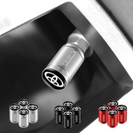 4pcs Aluminum Sport Styling Car Tyre Cap Car Wheel Tire Valve Core Protect Cap for Toyota Camry Coro