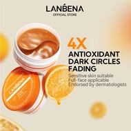 LANBENA MASK EYE MASK หน้ากากตาต่อต้านวัยเพื่อขจัดความหมองคล้ำ 60PCS VC ใต้ตา Moisturizing Anti-Wrin