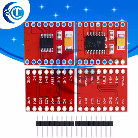 TB6612/DRV8833 Dual Motor Driver 1A TB6612FNG for Arduino Microcontroller Better than L298N