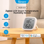 SONOFF SNZB-02D Zigbee LCD Smart Temperature Humidity Sensor Sync Records Smart Monitor APP Check St