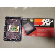 K&N RACING AIR FILTER NISSAN NAVARA D40 2.5cc 2008-2011