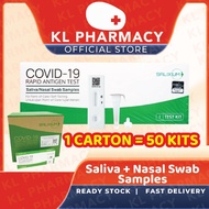 [ONE CARTON 50KIT][KL PHARMACY] Salixium Saliva + Nasal Swab Rapid Antigen COVID Self Test Kit 50KIT
