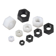 ((-LJX) Nylon Hex Nut Nut Black/White/Transparent Nylon Hex Nut M2/M2.5-M20