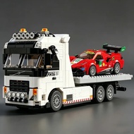 FH16 rescue trailer 6x4 heavy-duty towing vehicle assembled building block semi-trailer model truck 