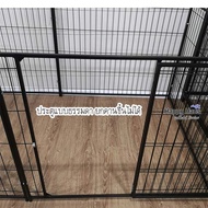 Happy Haus คอกสุนัข คอกสัตว์เลี้ยง M กว้างสูง 80 ซม. 2X1เมตร 1 ประตู (สีดำ)