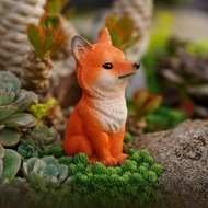 Creative Nine-Tailed Fox Resin Decoration Monkey Tail Column Succulent Plant Cactus Flower Pot Lands