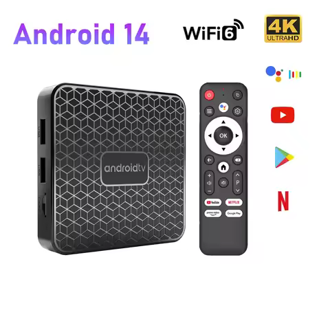 Mortal TV Box T1 Mini Android 14 TV Box RockChip RK3518 4K HDR10 Wifi6 BT5.X Media Player Android TV