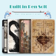 IPad Gen 10 Case with Pen Slot for iPad Air 6, Air 5, iPad 9th Generation, Cover for iPad Pro 11, 12