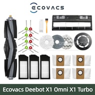 Ecovacs X1 Omni X1 Turbo X1 Robot Vacuum Accessories Main Side Brush Filter Mop Dust Bag Spare Parts